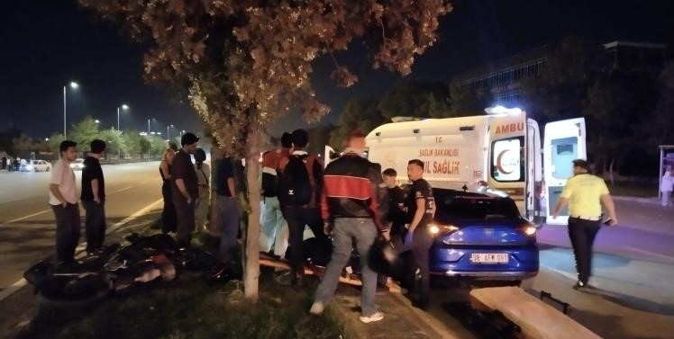 Kayseri’de otomobille motosiklet çarpıştı: 1 yaralı
