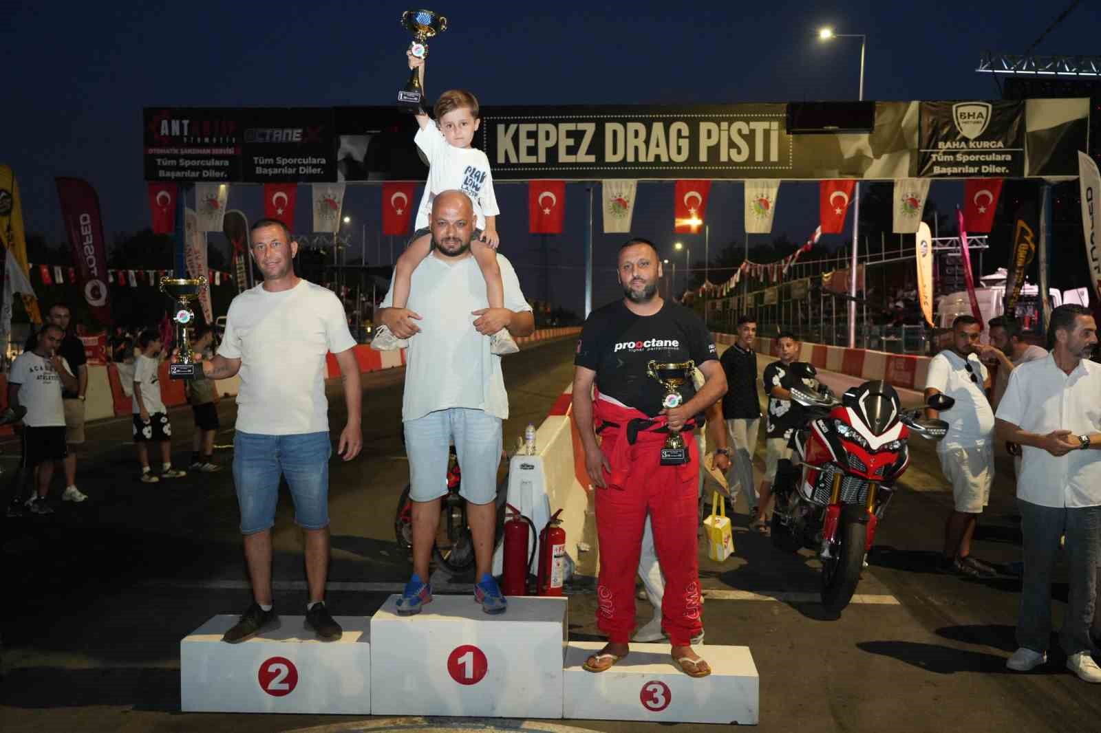 Kepez’de otodrag heyecanı ödül töreniyle sonuçlandı