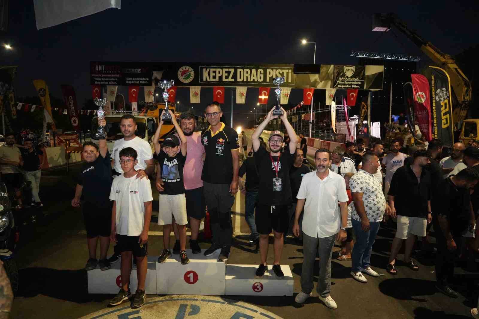 Kepez’de otodrag heyecanı ödül töreniyle sonuçlandı