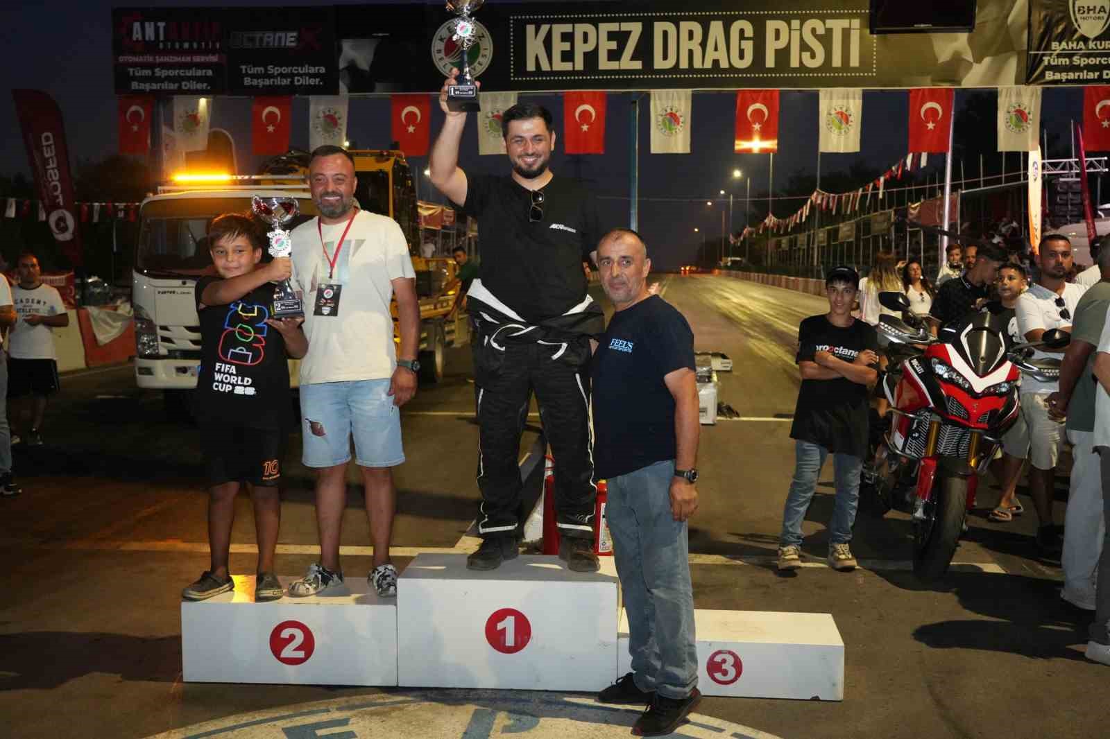 Kepez’de otodrag heyecanı ödül töreniyle sonuçlandı