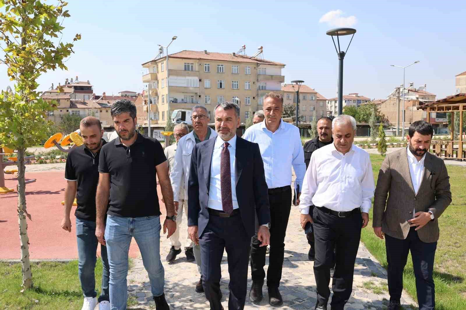 Başkan Şerifoğulları, yapımı devam eden projeleri inceledi