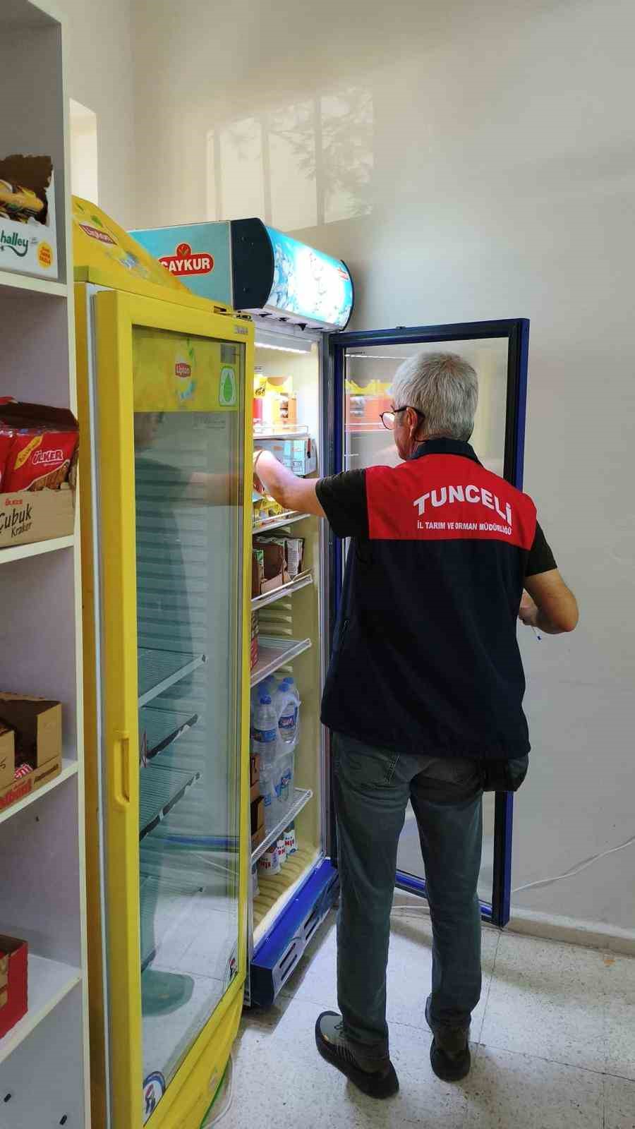 Tunceli’de okulların ilk günü gıda denetimi