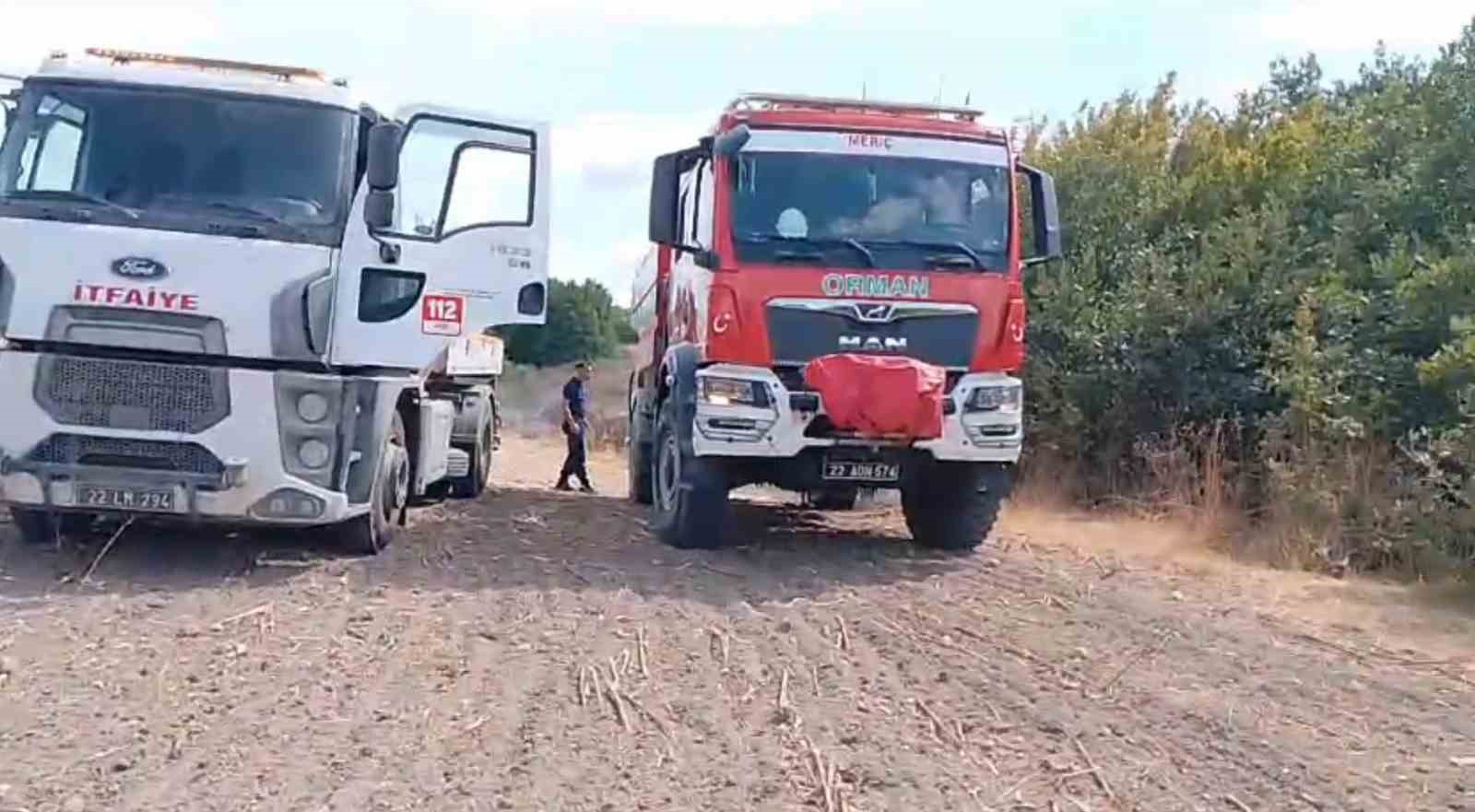 Subaşı’nda ağaçlık alanda yangın