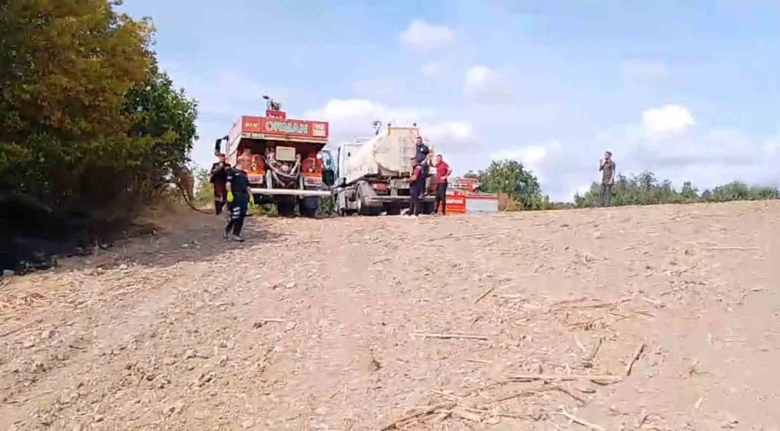 Subaşı’nda ağaçlık alanda yangın