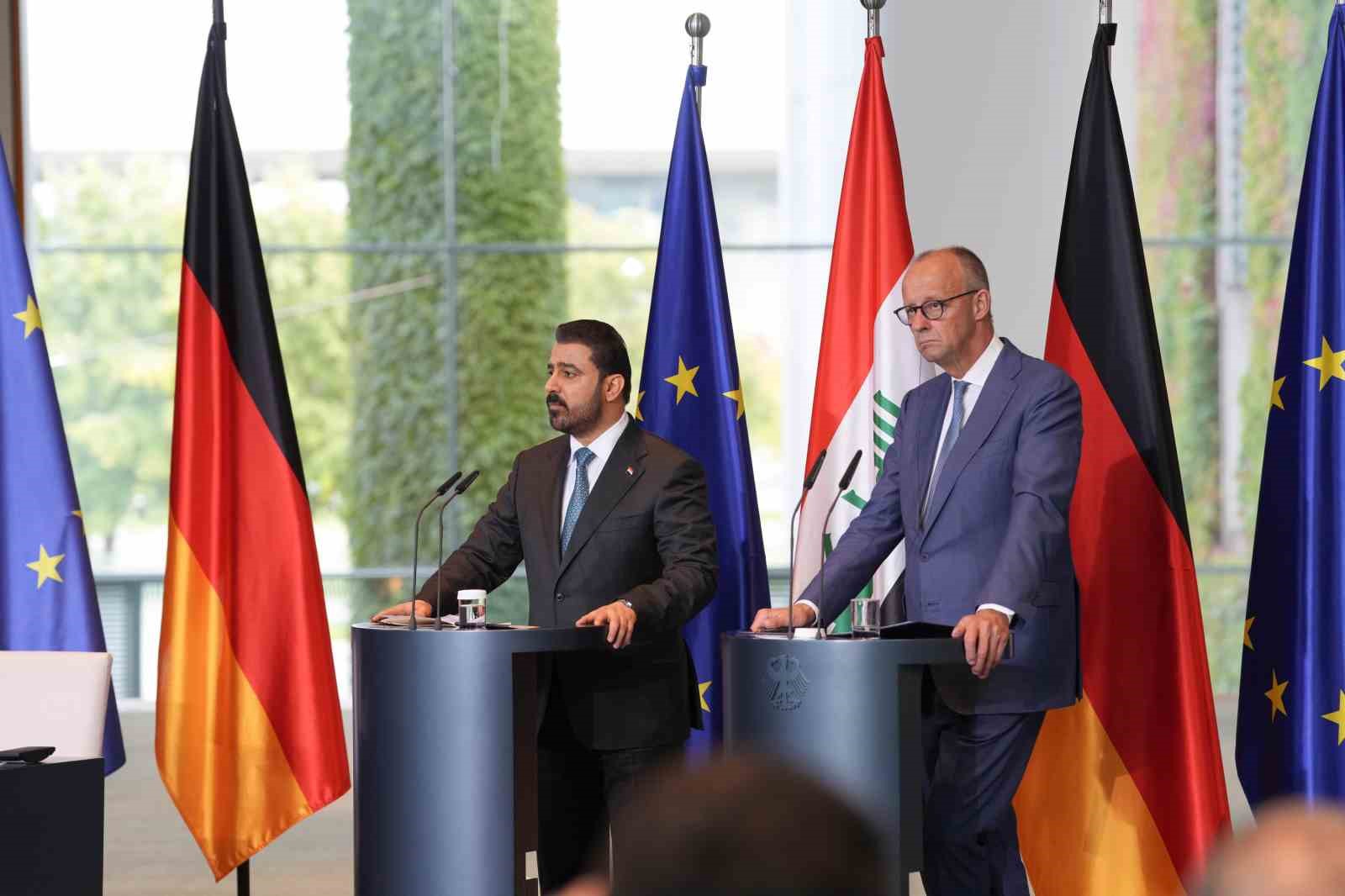 Almanya Başbakanı Merz, Irak Başbakanı Zeydi ile bir araya geldi
