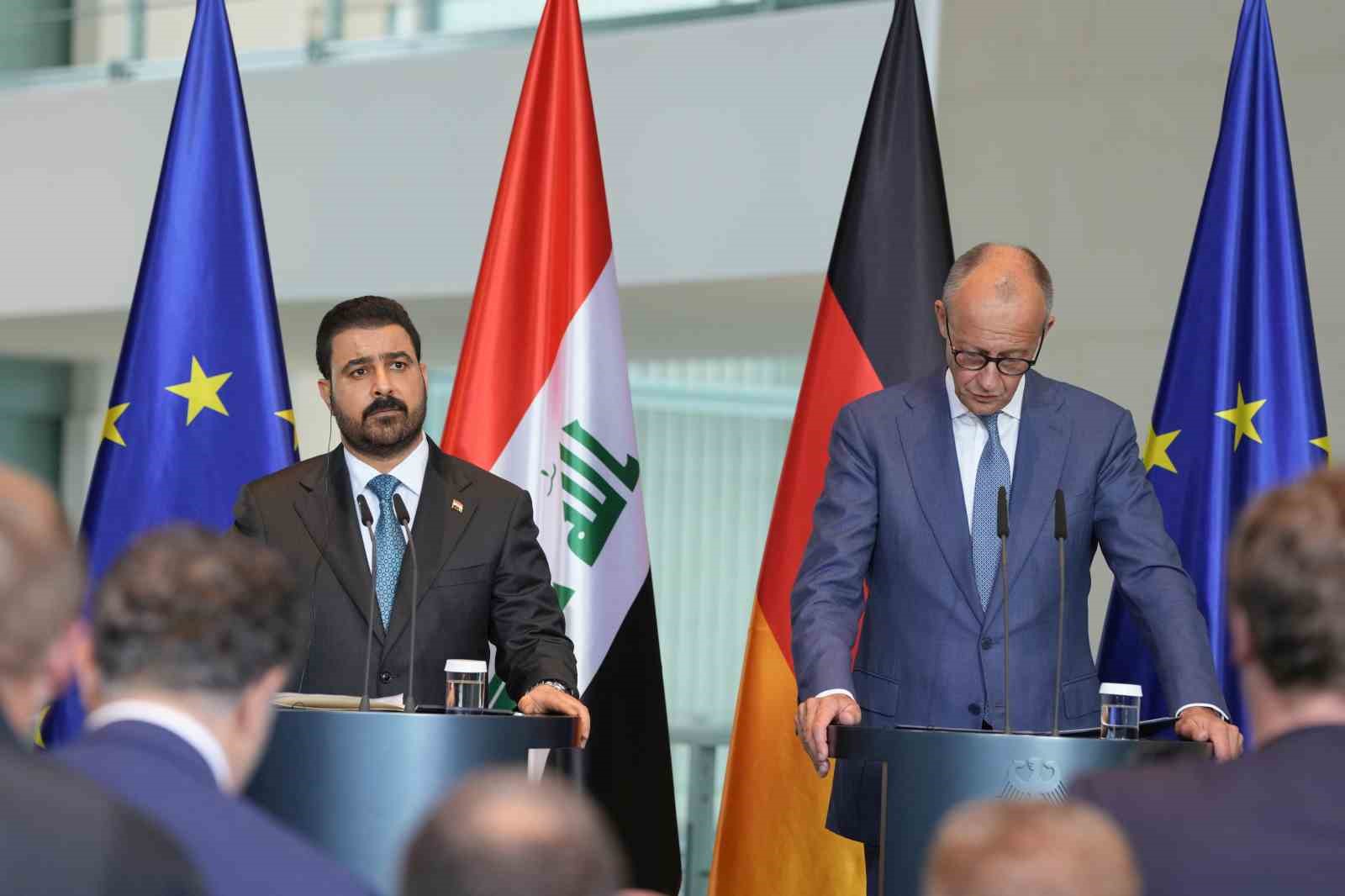 Almanya Başbakanı Merz, Irak Başbakanı Zeydi ile bir araya geldi