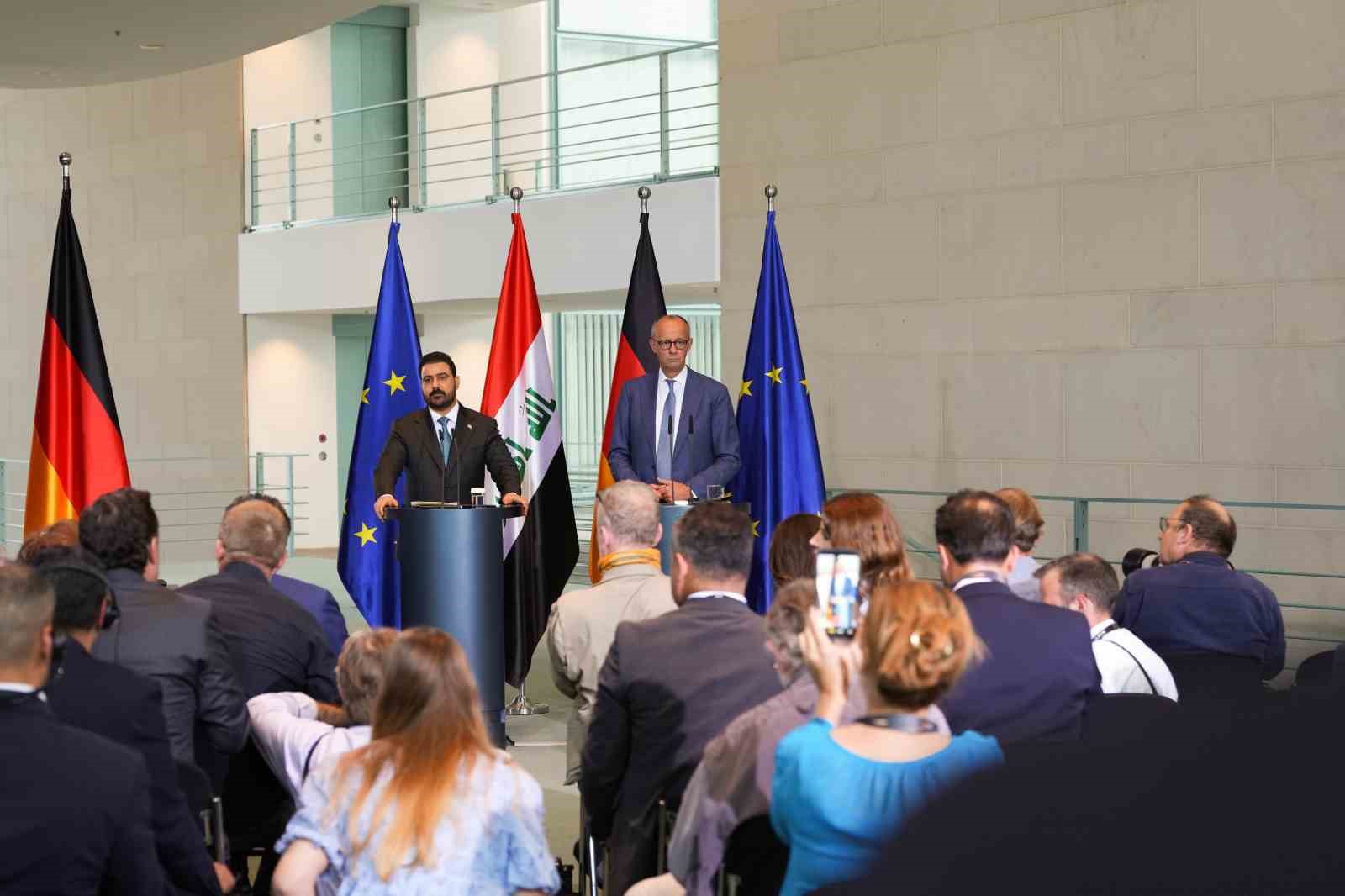 Almanya Başbakanı Merz, Irak Başbakanı Zeydi ile bir araya geldi