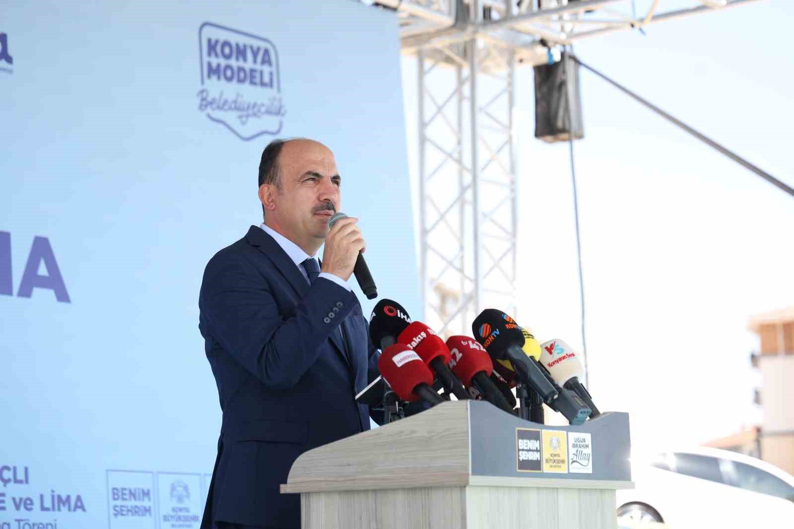 Konya Büyükşehir’in Ardıçlı TOKİ’ye 300 milyon lira bedelle kazandıracağı Gençlik Kampüsü’nün temeli atıldı