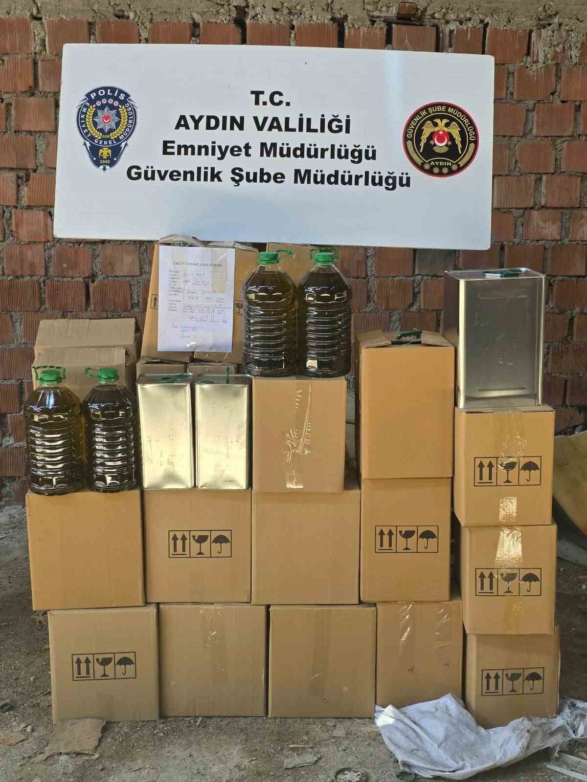 Aydında sahte yağ operasyonu: 2,7 milyon liralık ürün ele geçirildi