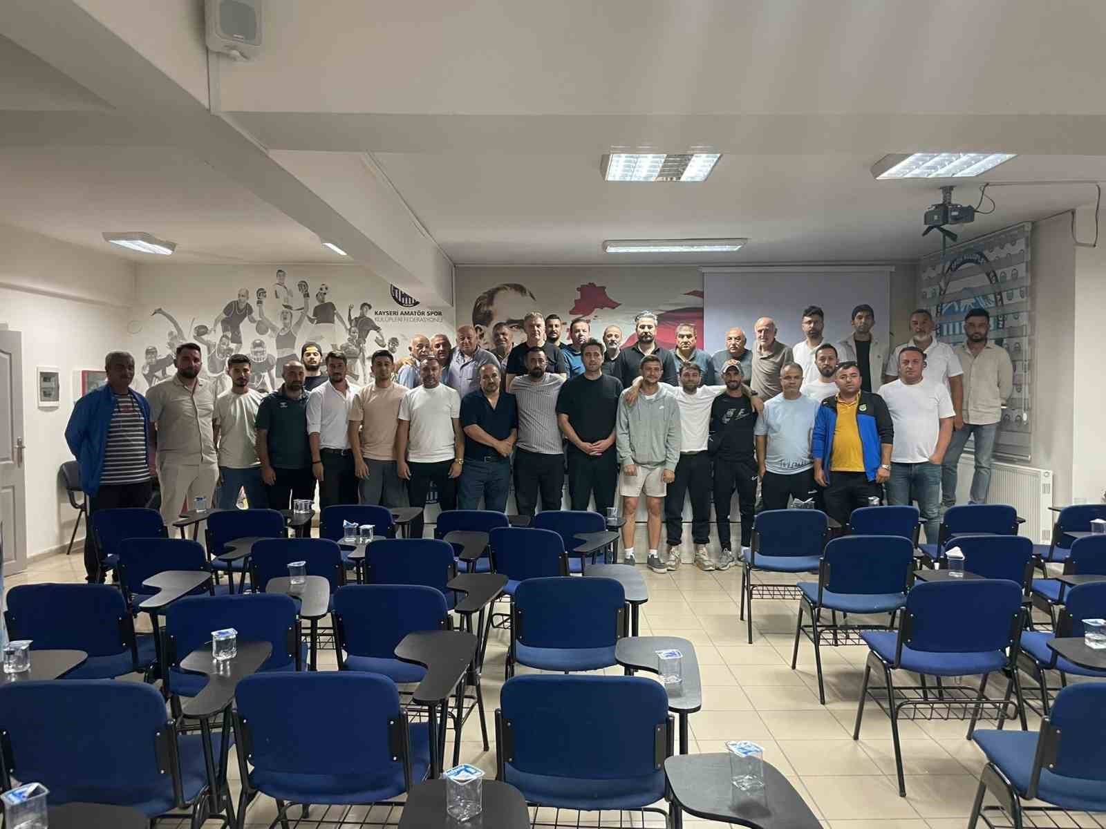 Kayseri 1. Amatör Küme fikstürü çekildi