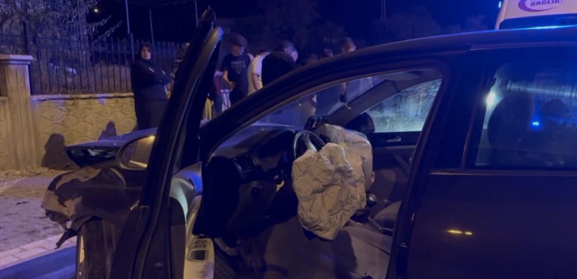 Kayseri’de kontrolden çıkan otomobil duvara çarptı: 1 yaralı