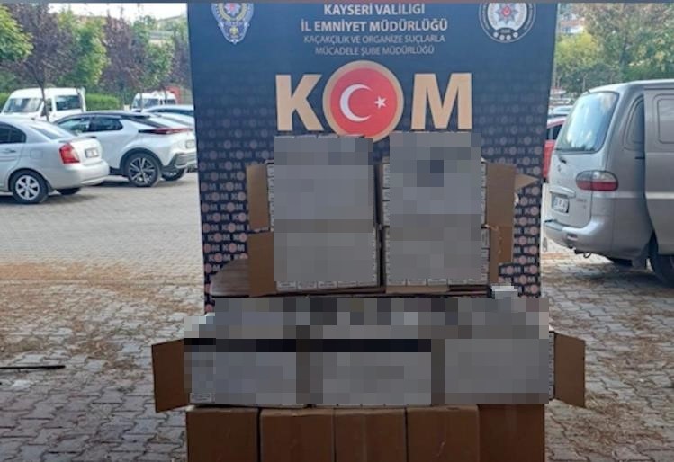 Kayseri’de sigara kaçakçılarına operasyon: 2 gözaltı