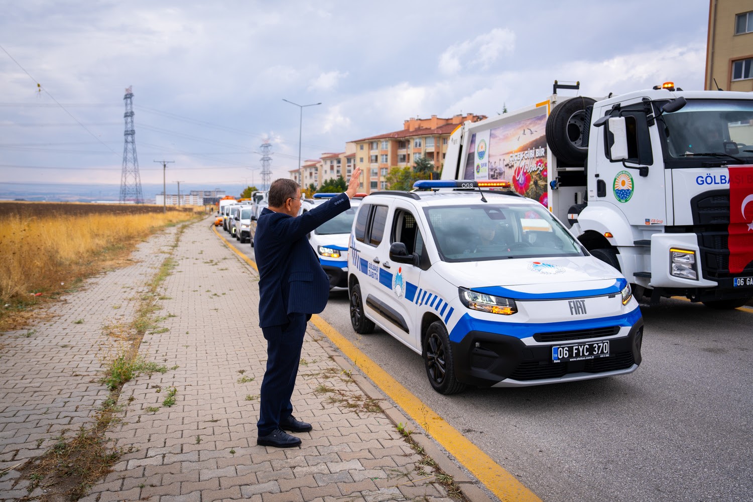 Gölbaşı Belediyesi araç filosunu güçlendirdi: 234 milyon liraya 56 yeni araç alındı