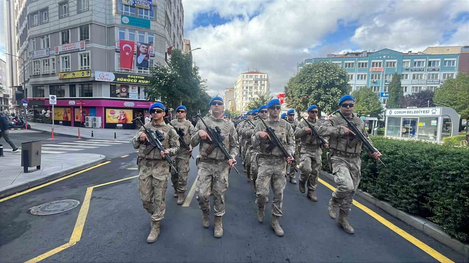 Çorum’da Gaziler Günü’nde yürüyüş düzenlendi