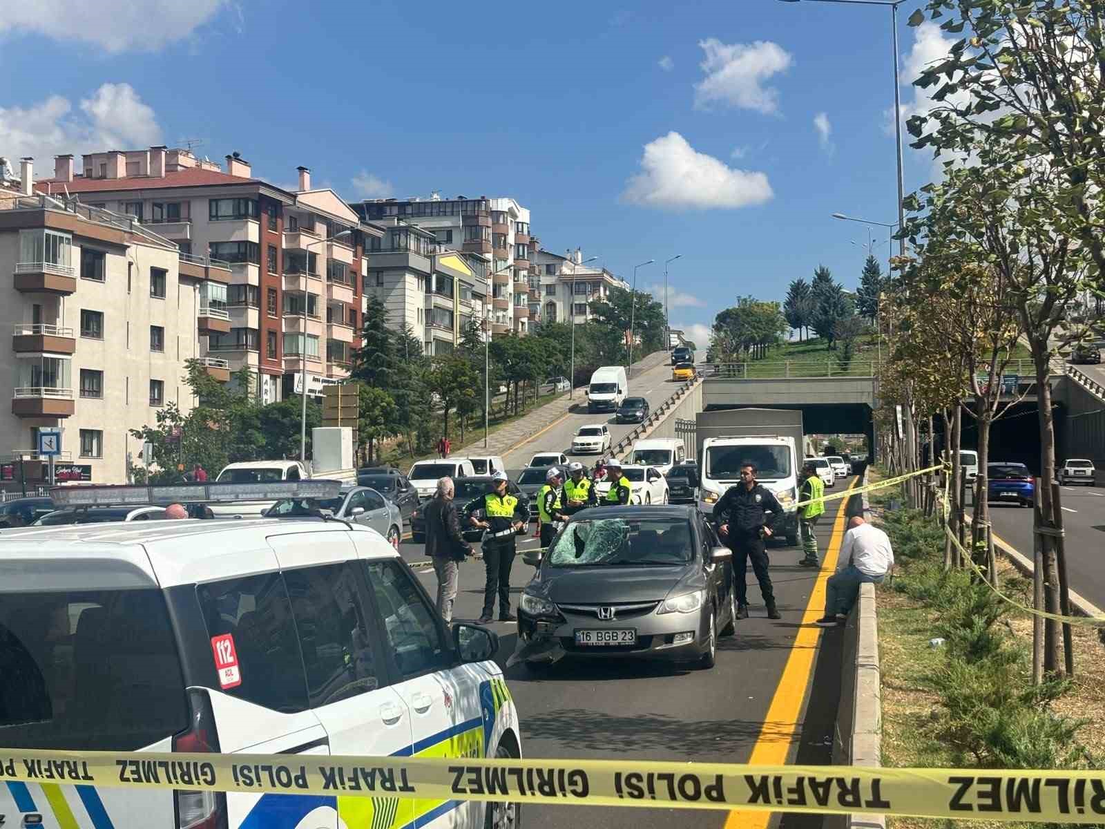 Ankara’da aracın çarptığı yaya hayatını kaybetti