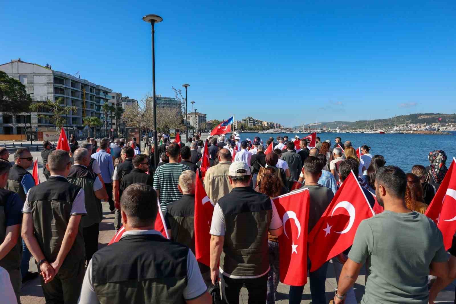 Çanakkale’de Gaziler Günü yürüyüşü düzenlendi