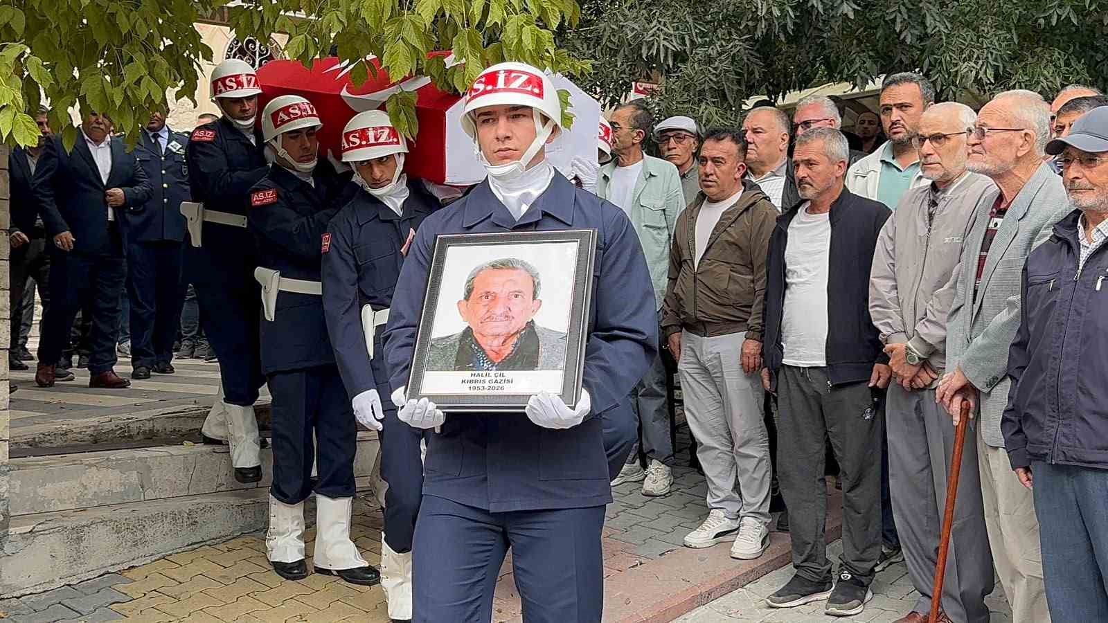 Kütahyalı Kıbrıs gazisi Halil Çil son yolculuğuna uğurlandı