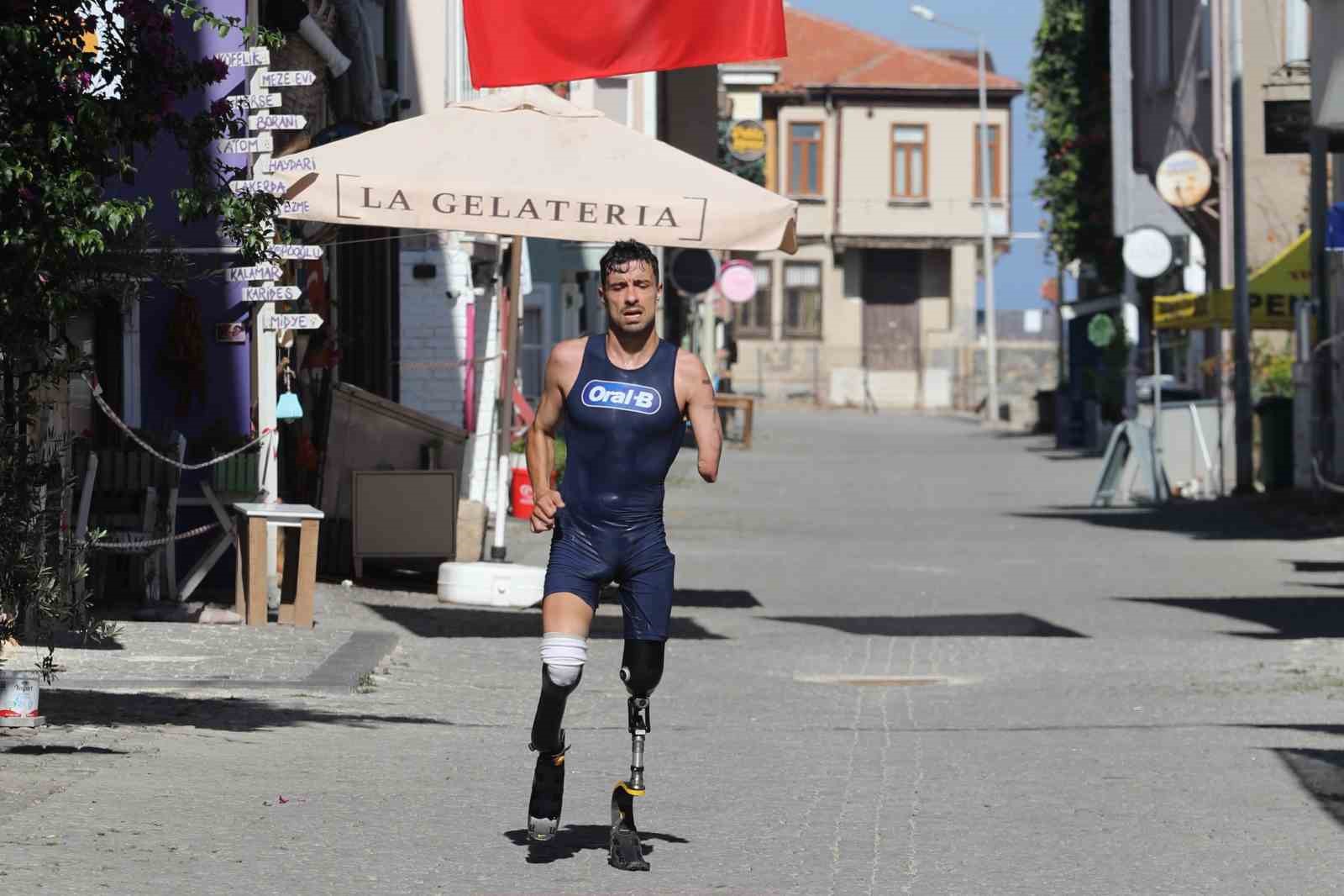 Mudanya Triatlonu’nda azmin adı Muhammed Ali Aydın