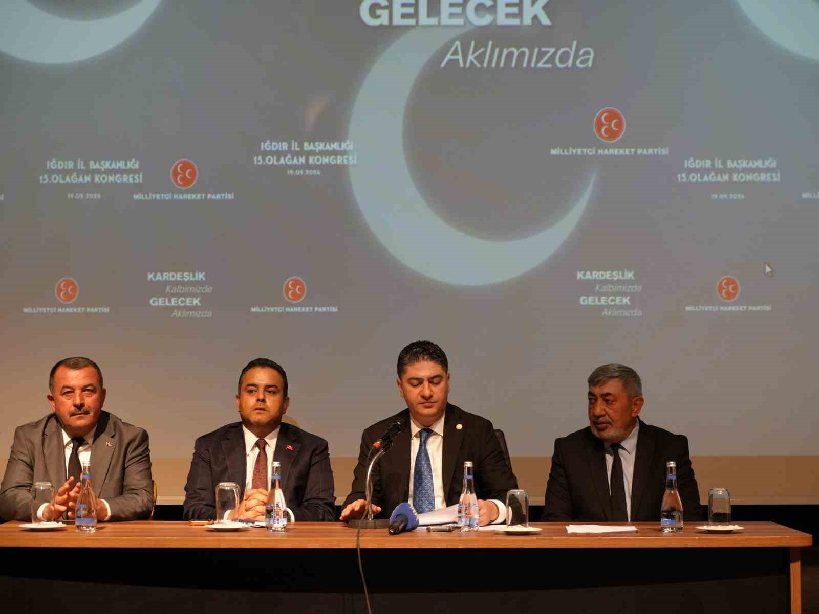 MHP Iğdır İl Başkanlığına mevcut başkan Hüseyin Ateş yeniden seçildi