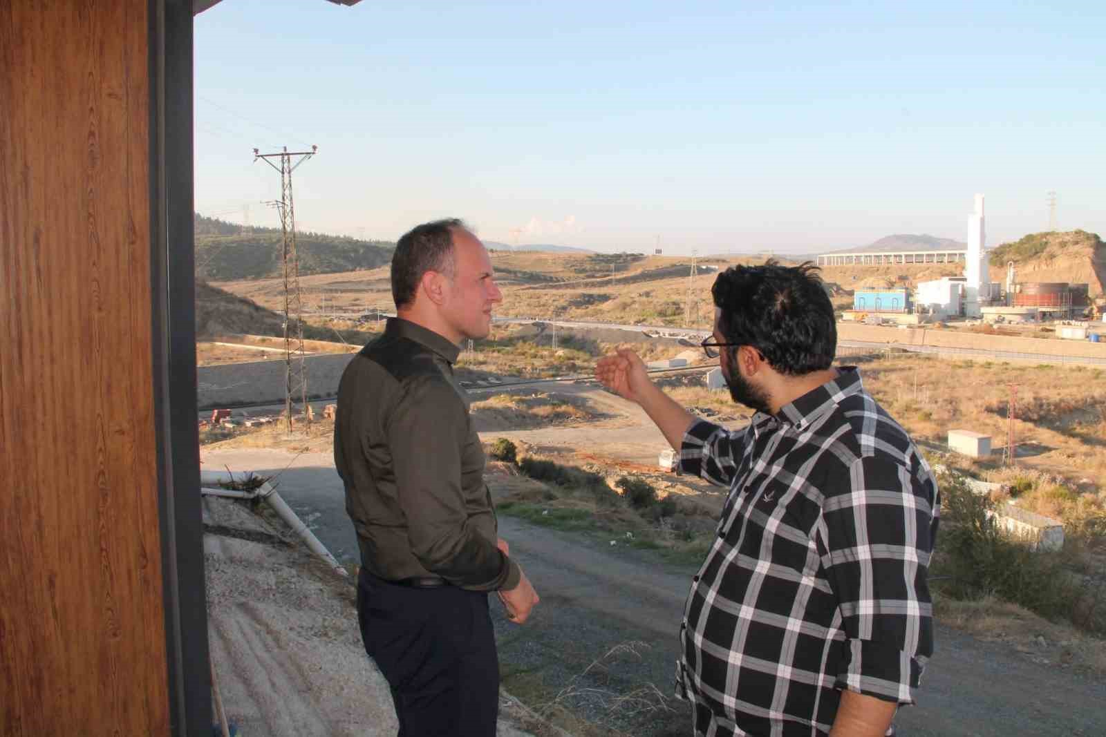 Erzin Kaymakamı Akpınar, organize sanayi bölgesindeki çalışmaları inceledi