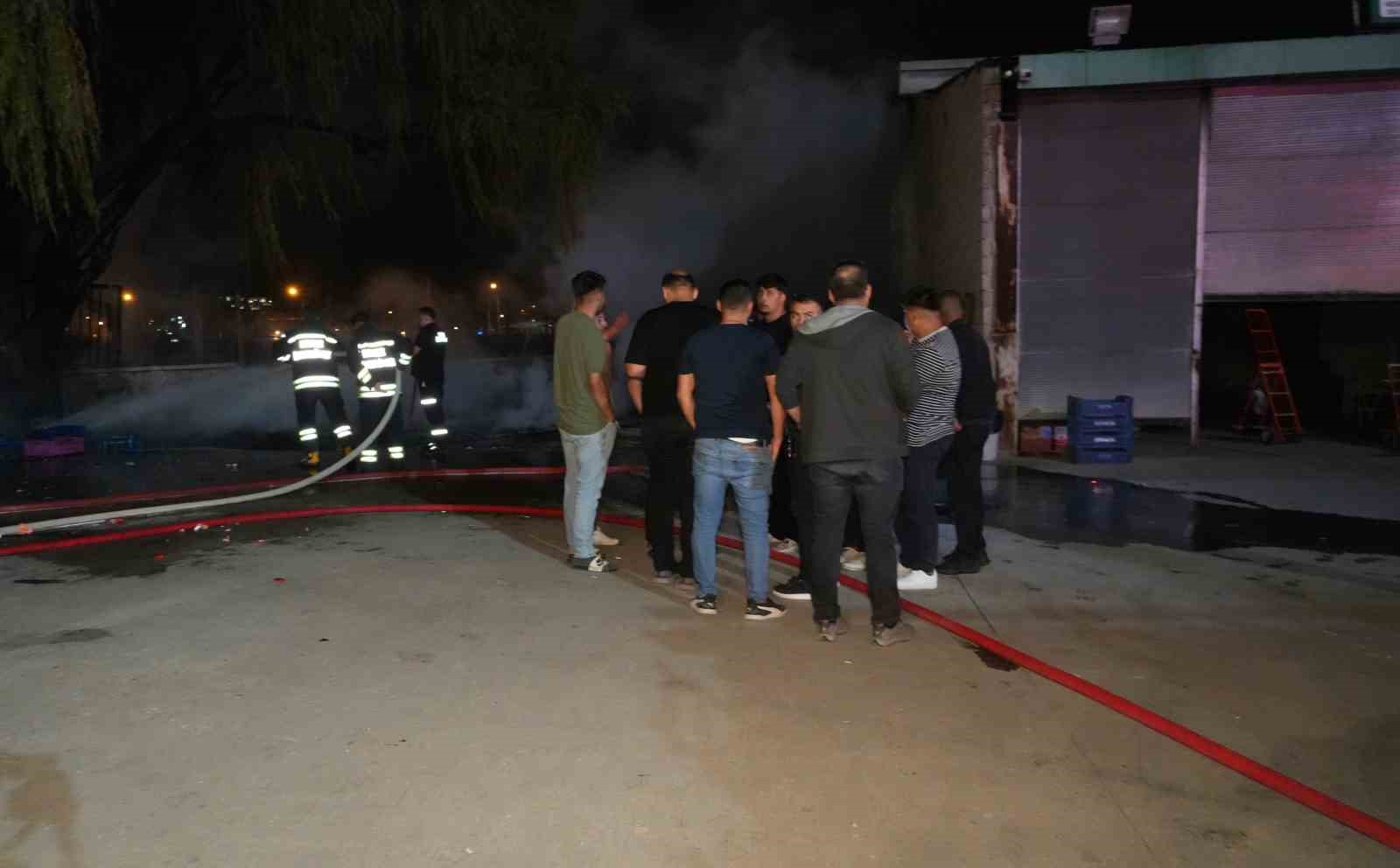 Sebze halinde korkutan yangın