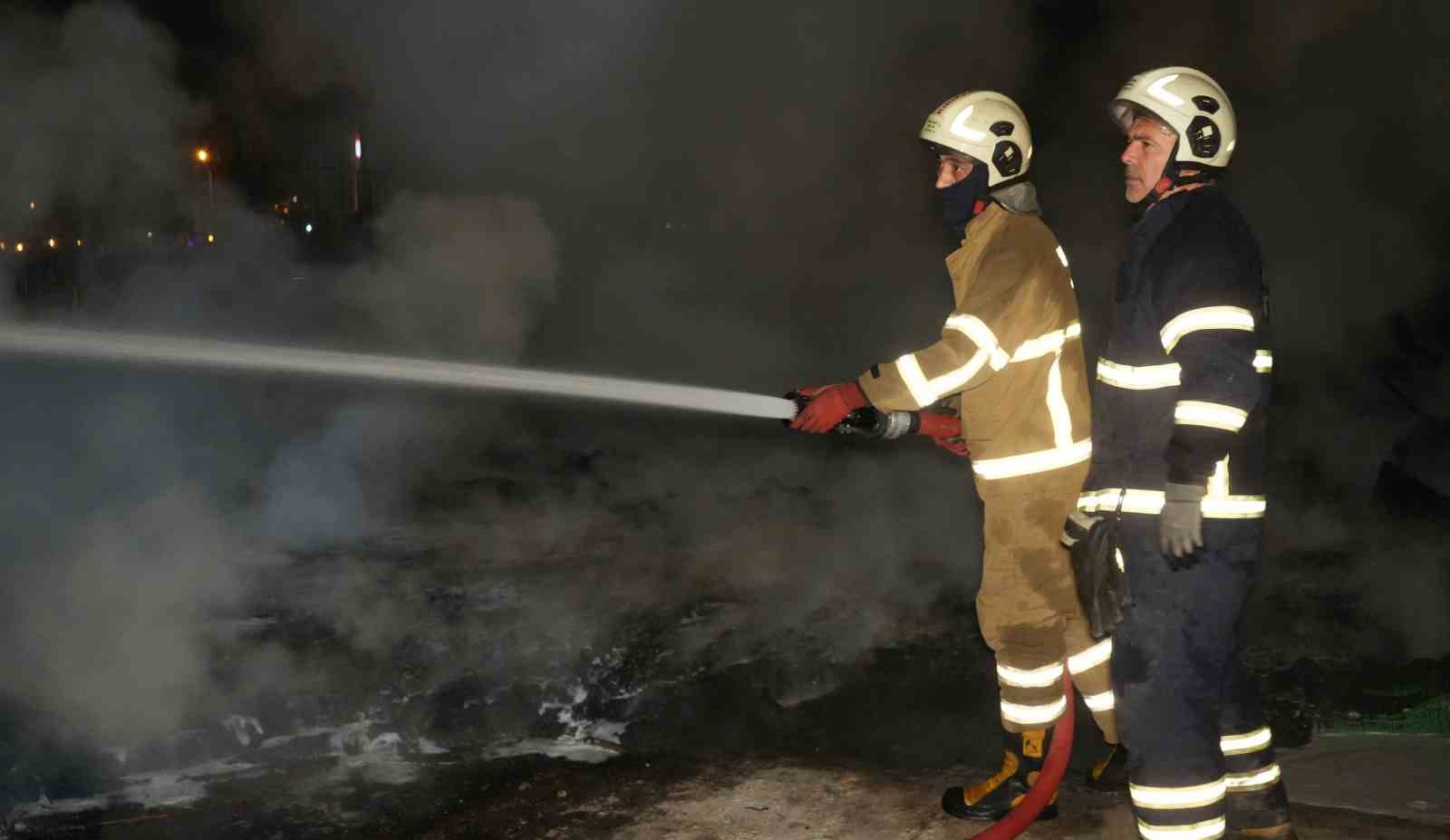 Sebze halinde korkutan yangın