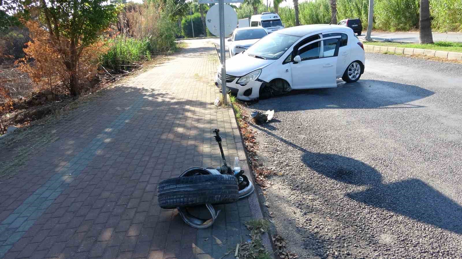 Aynı caddede birkaç dakika içinde 2 ayrı kaza