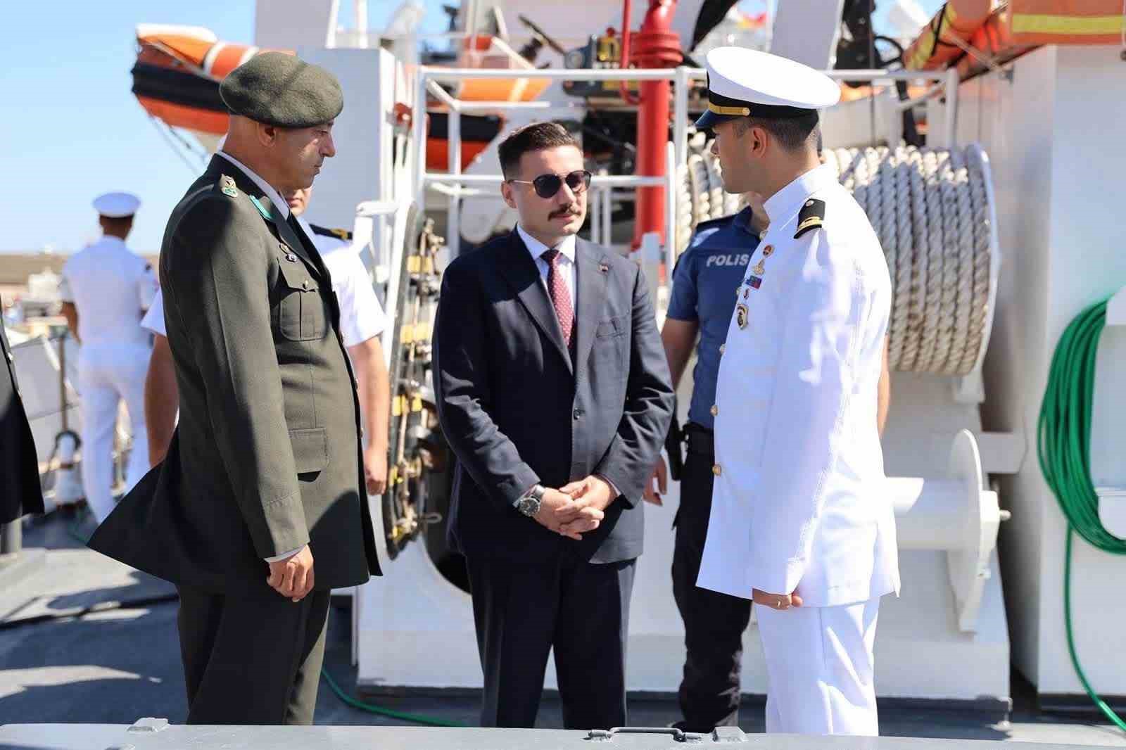 Gökçeada Kaymakamı Osman Acar’dan Sahil Güvenlik Botu ‘TCSG-91’de inceleme