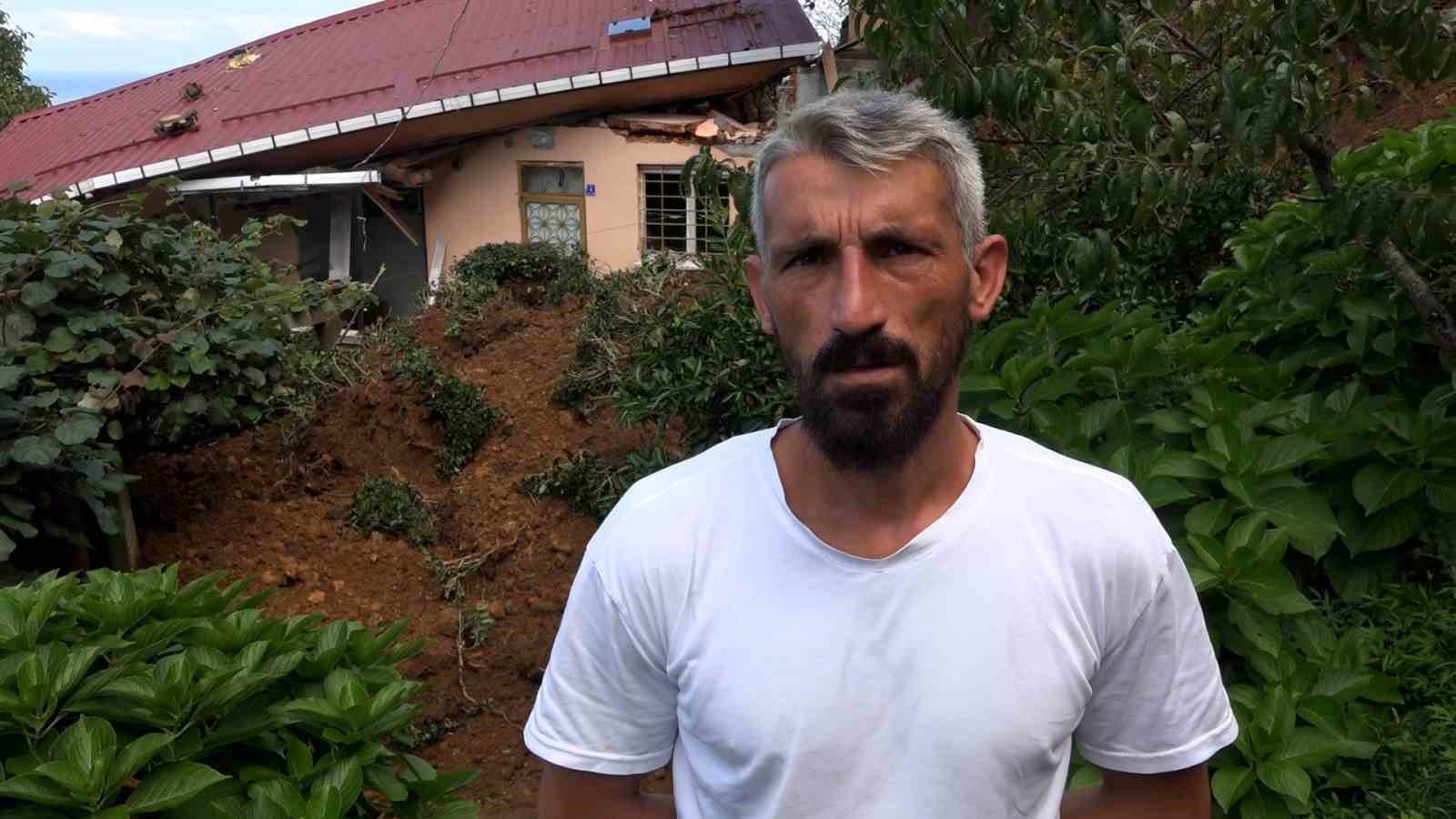 Heyelan sonrası yaşadıkları korku dolu anları anlattı