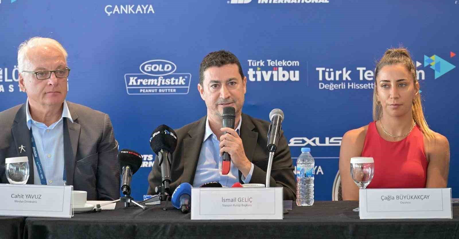 WTA 125 Türk Telekom Ankara Open açılış toplantısında basın mensuplarıyla buluştu