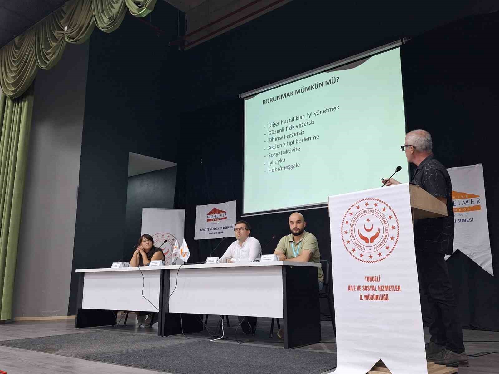 Tunceli’de, Alzheimer hastalığı ele alındı