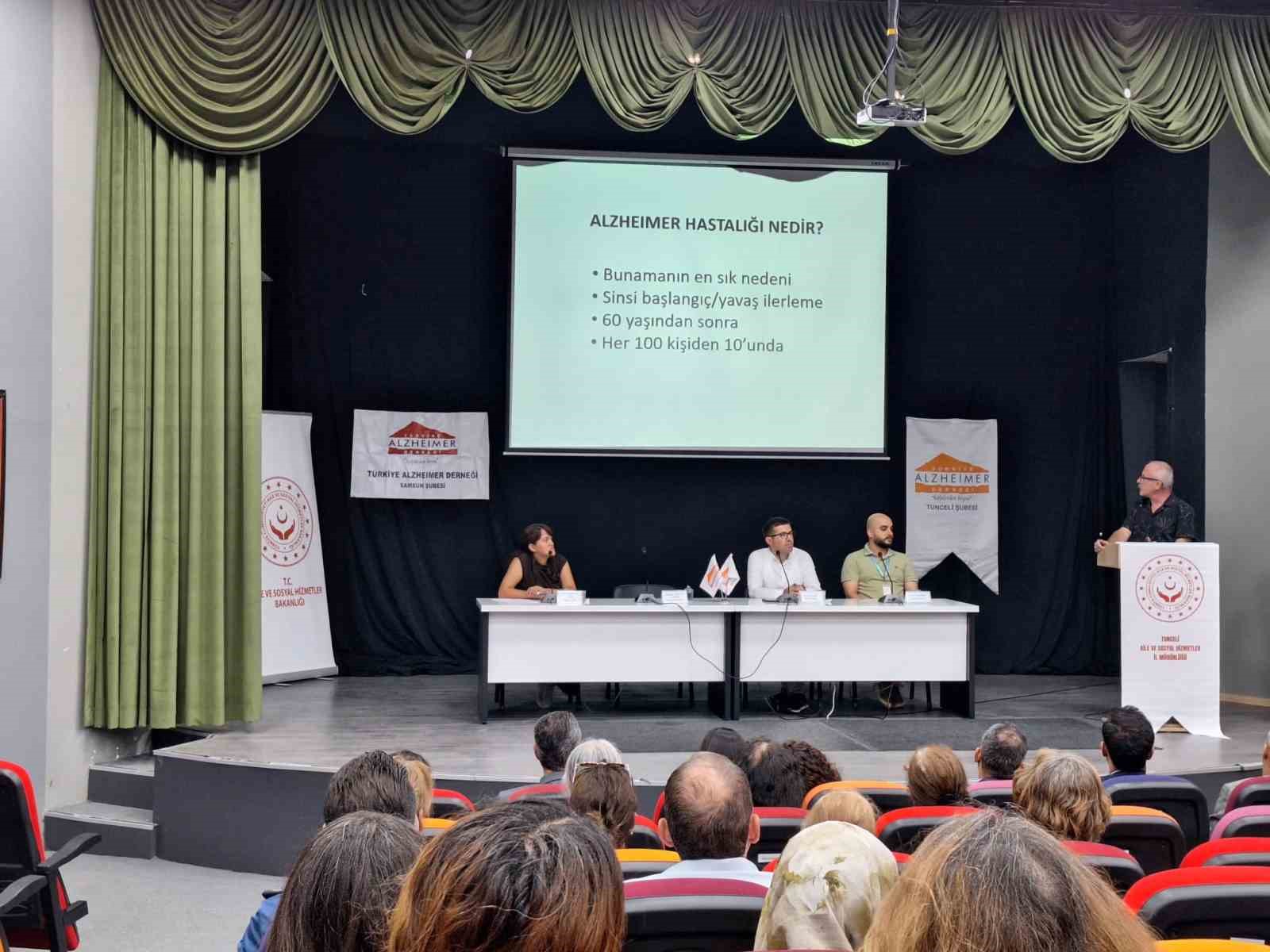Tunceli’de, Alzheimer hastalığı ele alındı