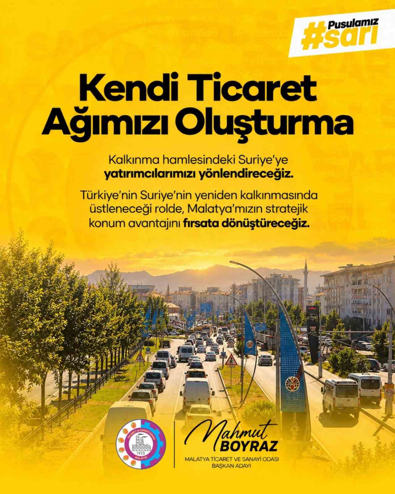 MTSO Başkan Adayı Mahmut Boyraz 6 projesini açıkladı
