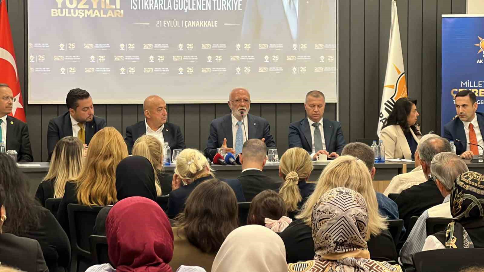 AK Partili Elitaş "Türkiye Yüzyılı Buluşmaları" için Çanakkale’de