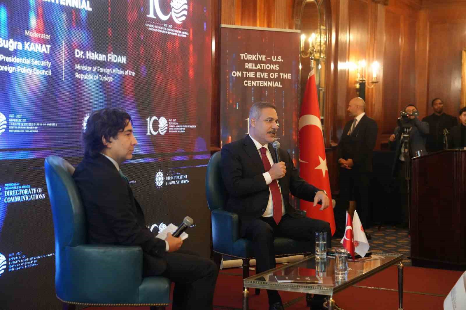 Dışişleri Bakanı Fidan: "Türkiye ve ABD, krizlere birlikte yanıt verebilmek için deneyime, kapasiteye, diplomatik erişime ve en önemlisi siyasi iradeye sahip"