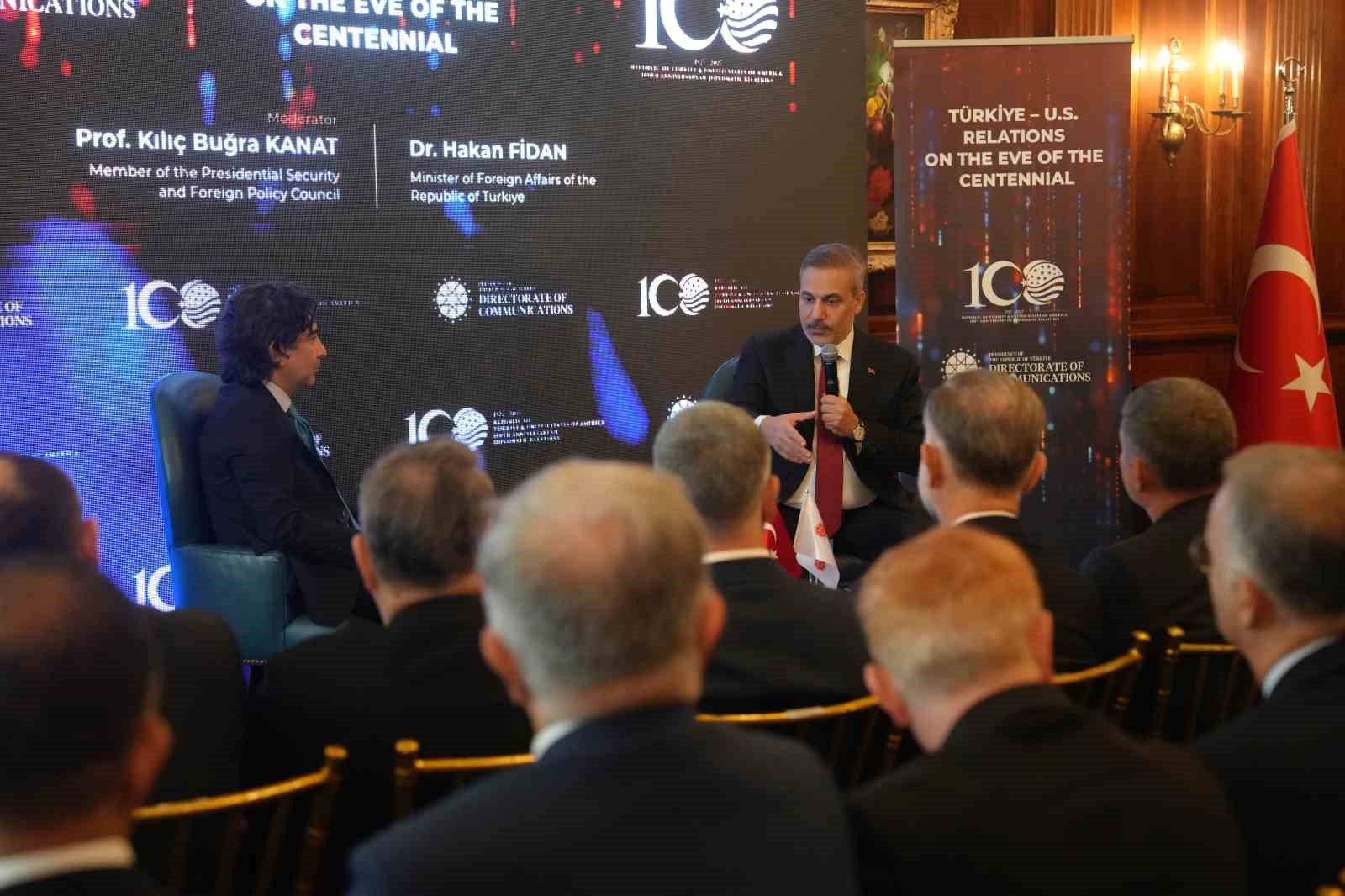 Dışişleri Bakanı Fidan: "Türkiye ve ABD, krizlere birlikte yanıt verebilmek için deneyime, kapasiteye, diplomatik erişime ve en önemlisi siyasi iradeye sahip"