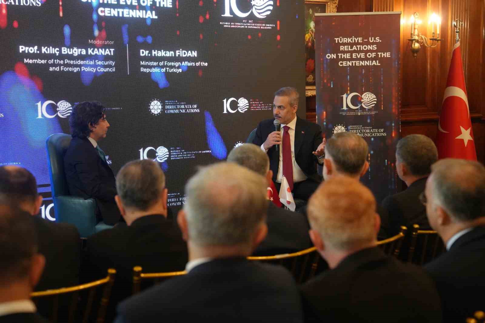 Dışişleri Bakanı Fidan: "Türkiye ve ABD, krizlere birlikte yanıt verebilmek için deneyime, kapasiteye, diplomatik erişime ve en önemlisi siyasi iradeye sahip"