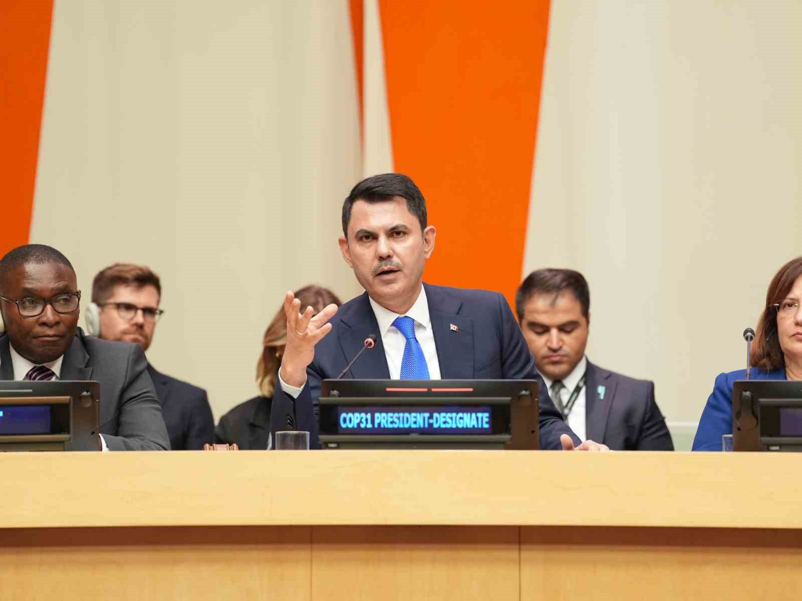 COP31 Başkanı Kurum, BM’de COP31 Eylem Gündemini açıkladı