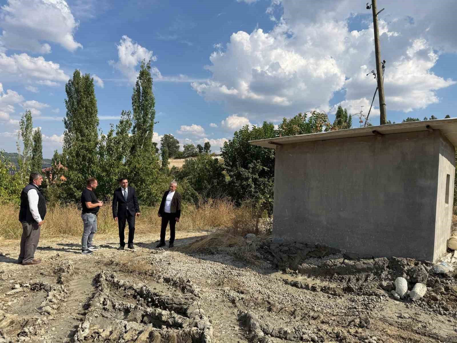 Şaphane Gaipler köyünde içme suyu için 220 metrelik sondaj