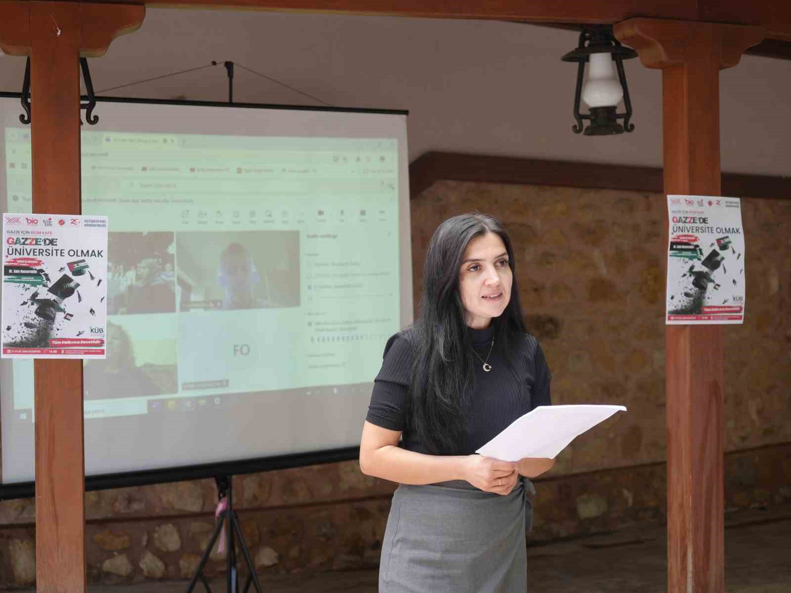 Filistinli akademisyen Gazzeli öğrencilerin zorluklarını anlattı