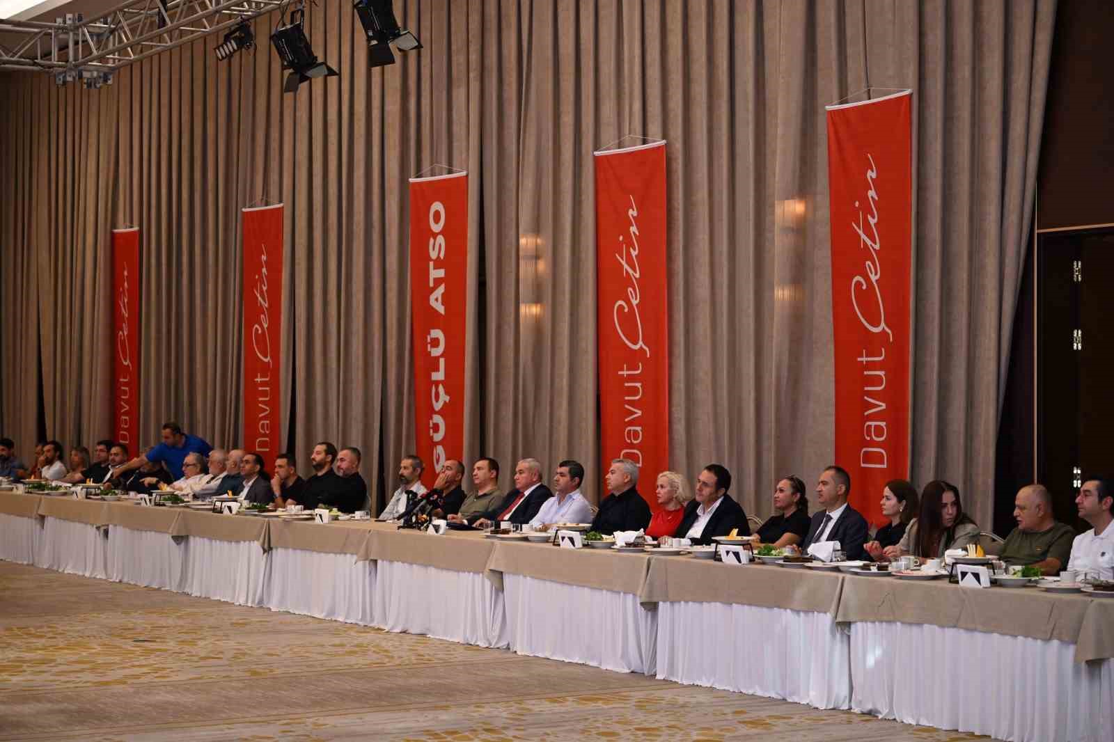 ATSO başkan adayı Çetin’den ‘7 Temada 50 Proje’