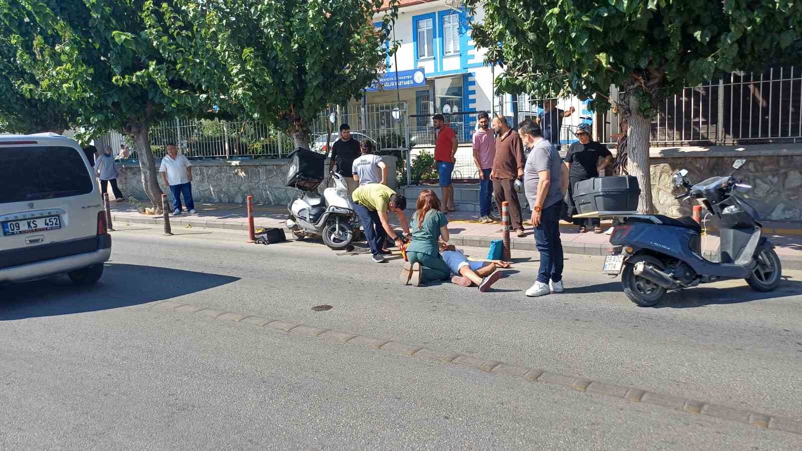 Panik fren kaza getirdi: 1 yaralı