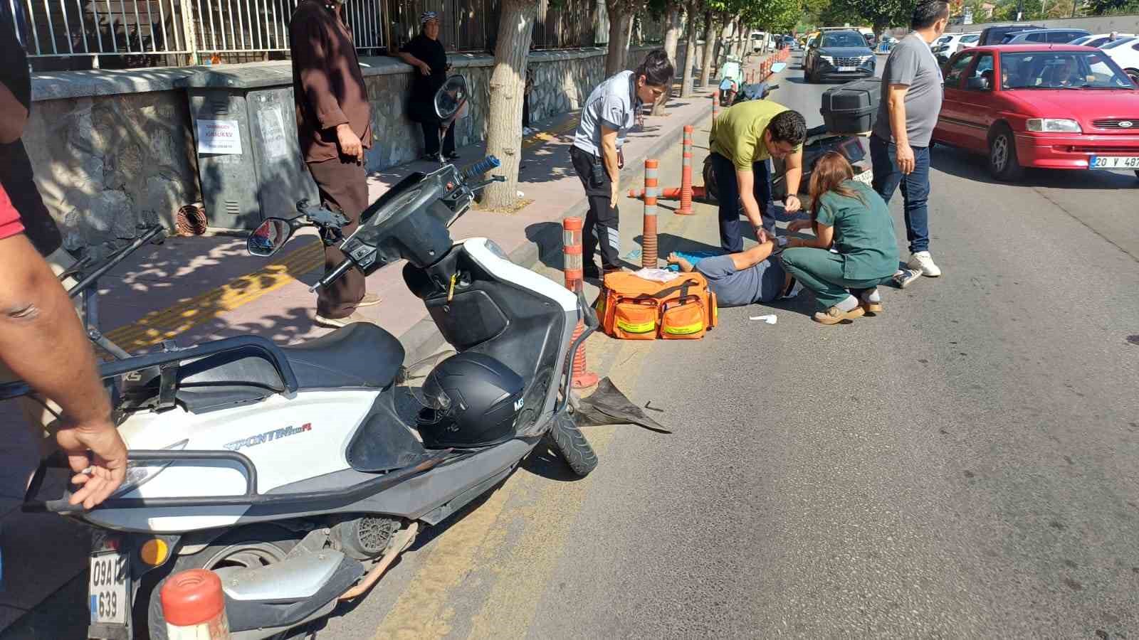 Panik fren kaza getirdi: 1 yaralı