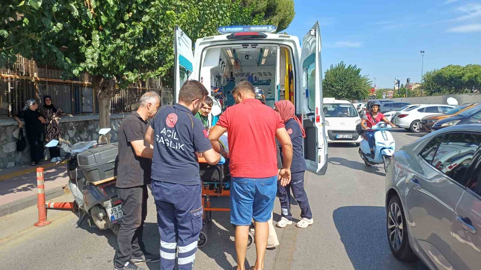 Panik fren kaza getirdi: 1 yaralı