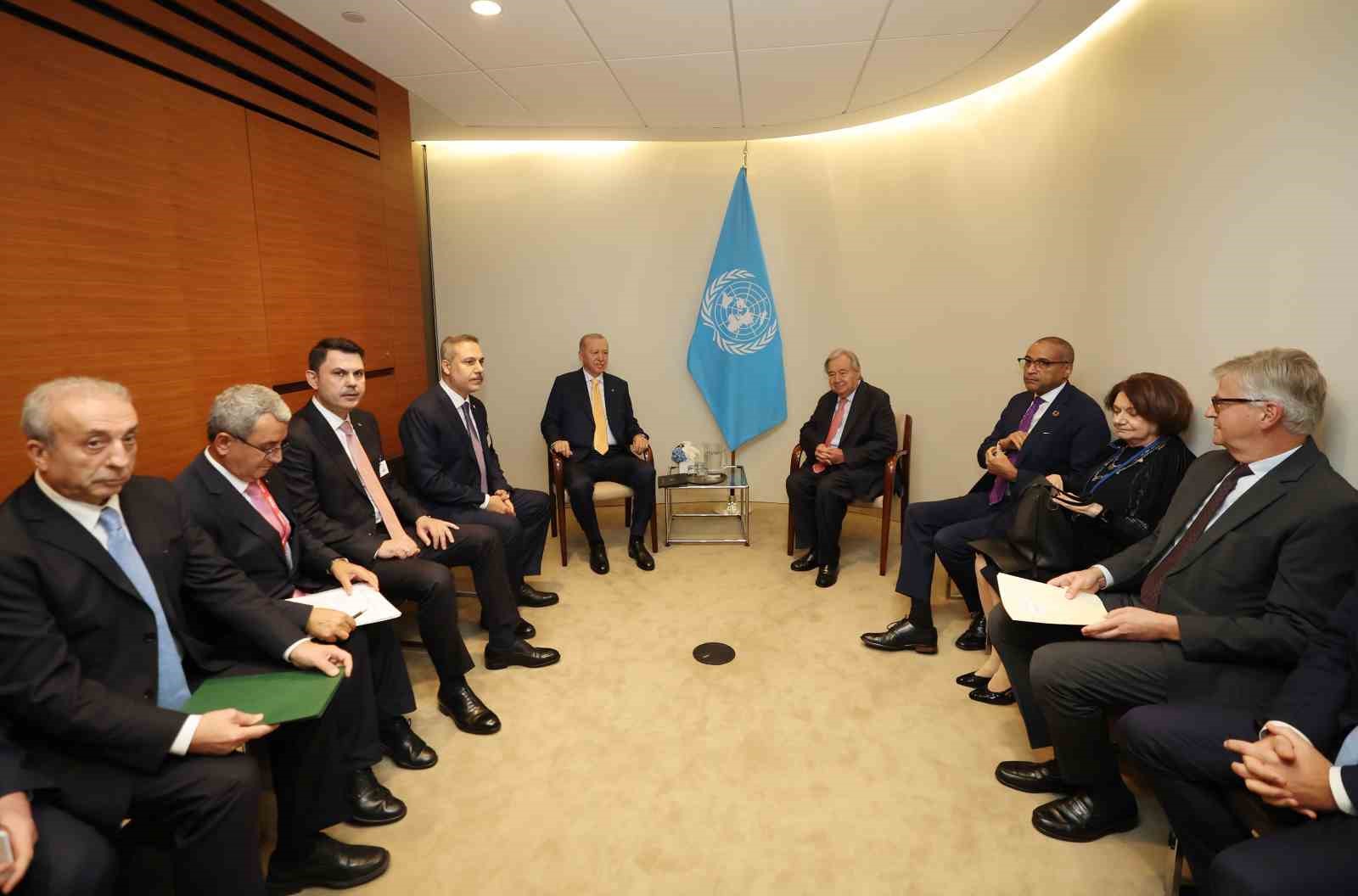 Cumhurbaşkanı Erdoğan, BM Genel Sekreteri Guterres ile görüştü