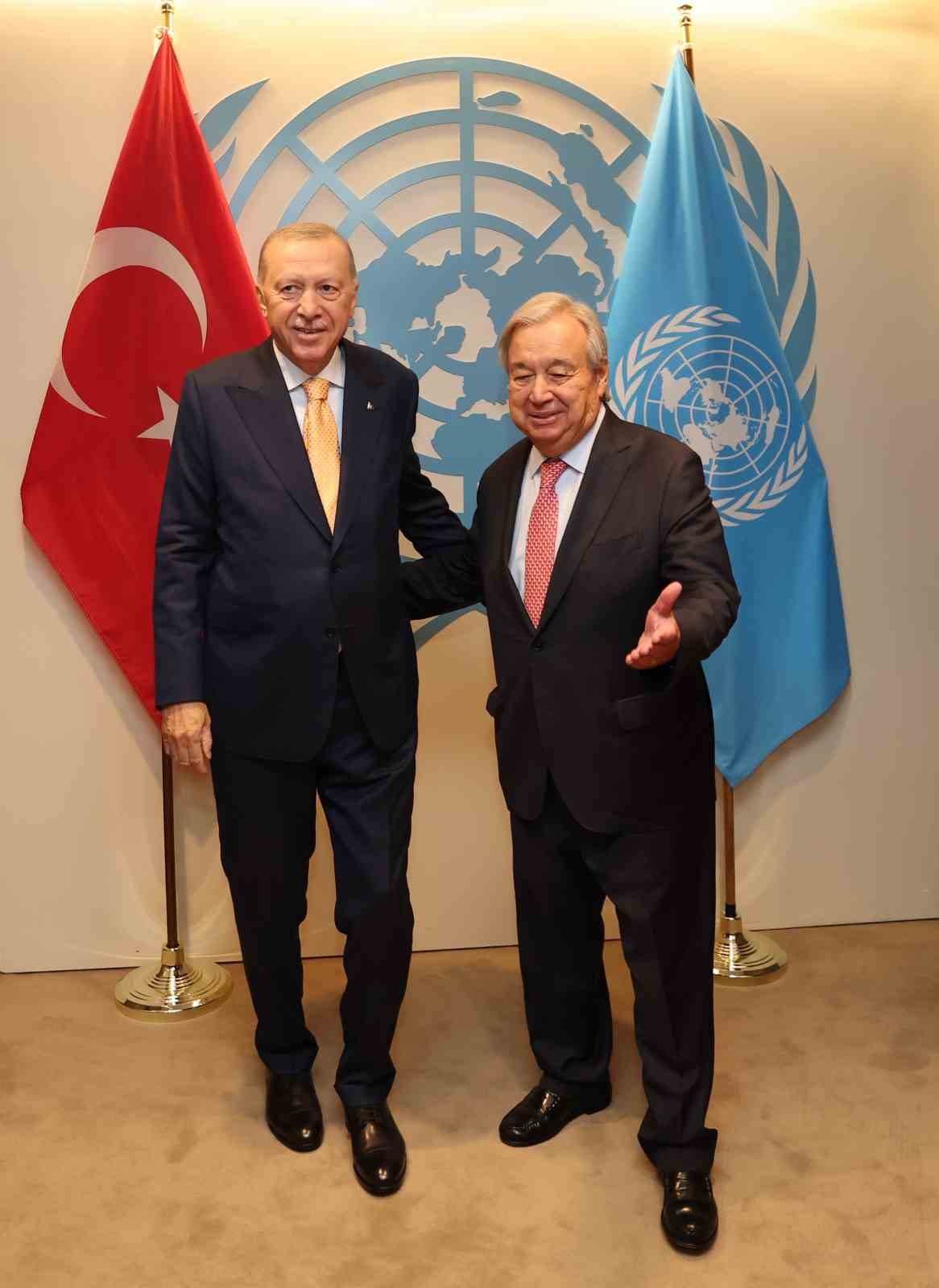 Cumhurbaşkanı Erdoğan, BM Genel Sekreteri Guterres ile görüştü