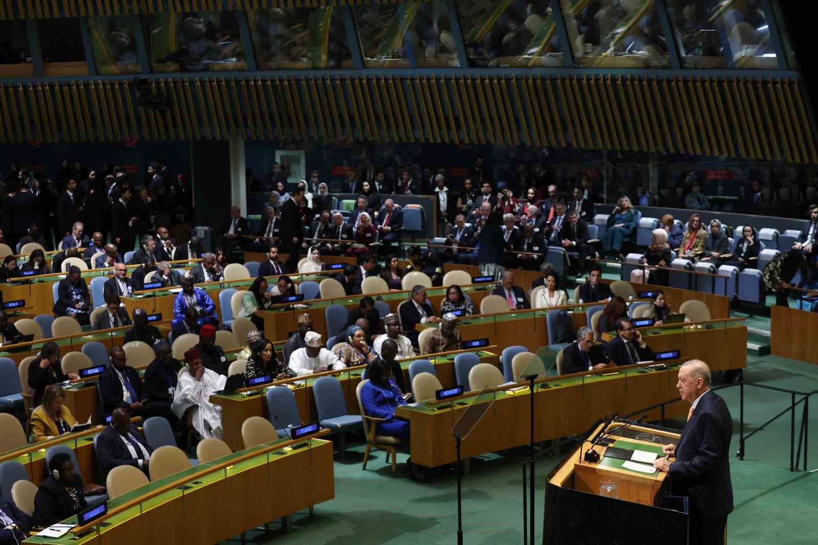Cumhurbaşkanı Erdoğan: "Filistin halkının mücadelesini bu kürsüden dünyaya duyurmaya devam edeceğiz"