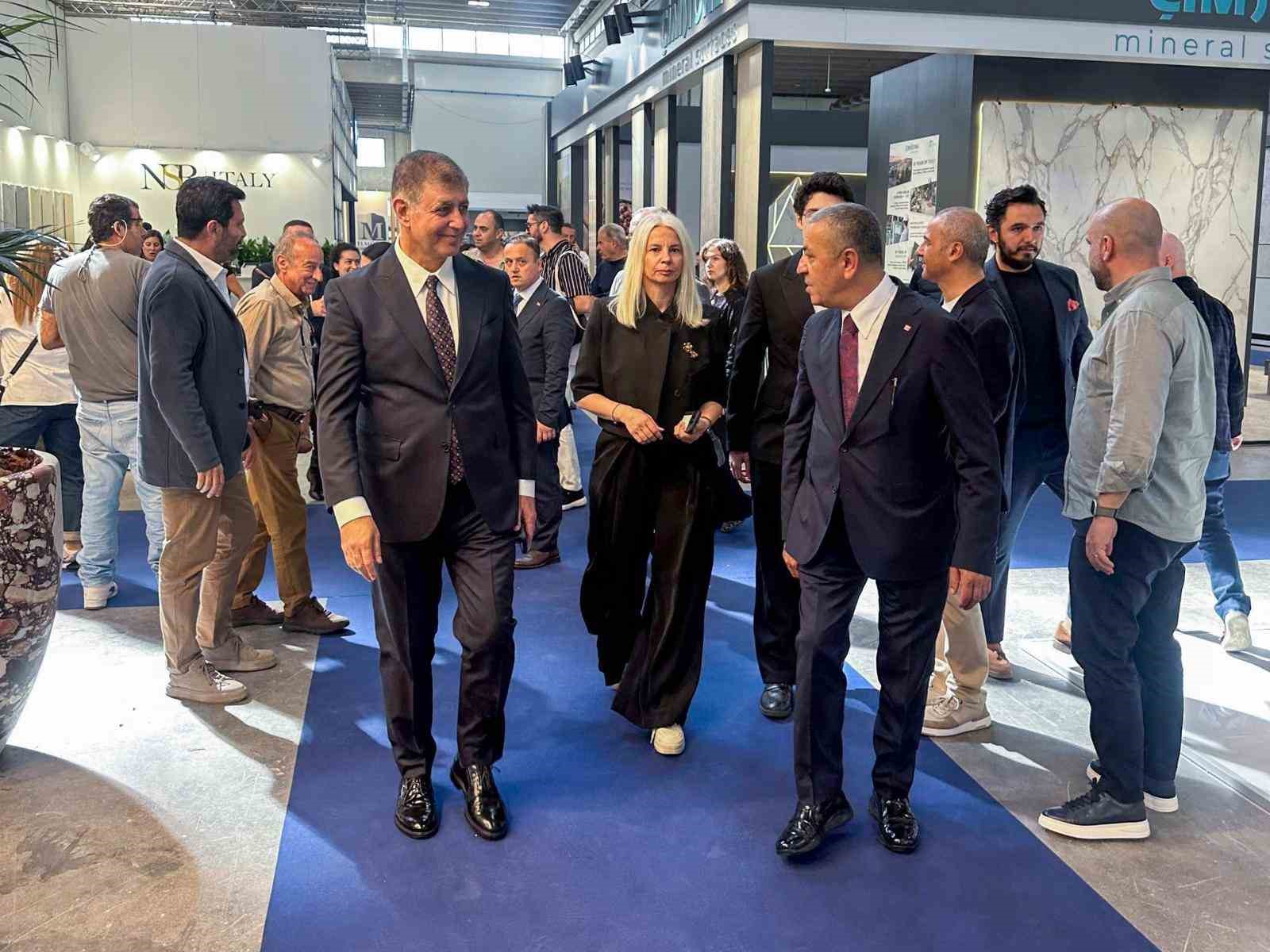 Başkan Tugay’dan İtalya’da Marble İzmir temasları