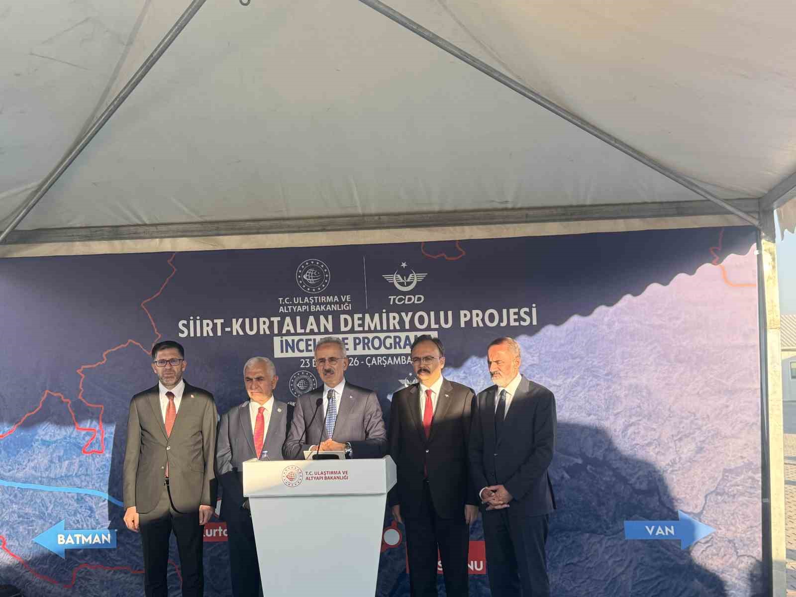Siirt-Kurtalan demir yolu hattında fiziki gerçekleşme yüzde 30’u aştı: 2030 hedefine bir adım daha yaklaştı