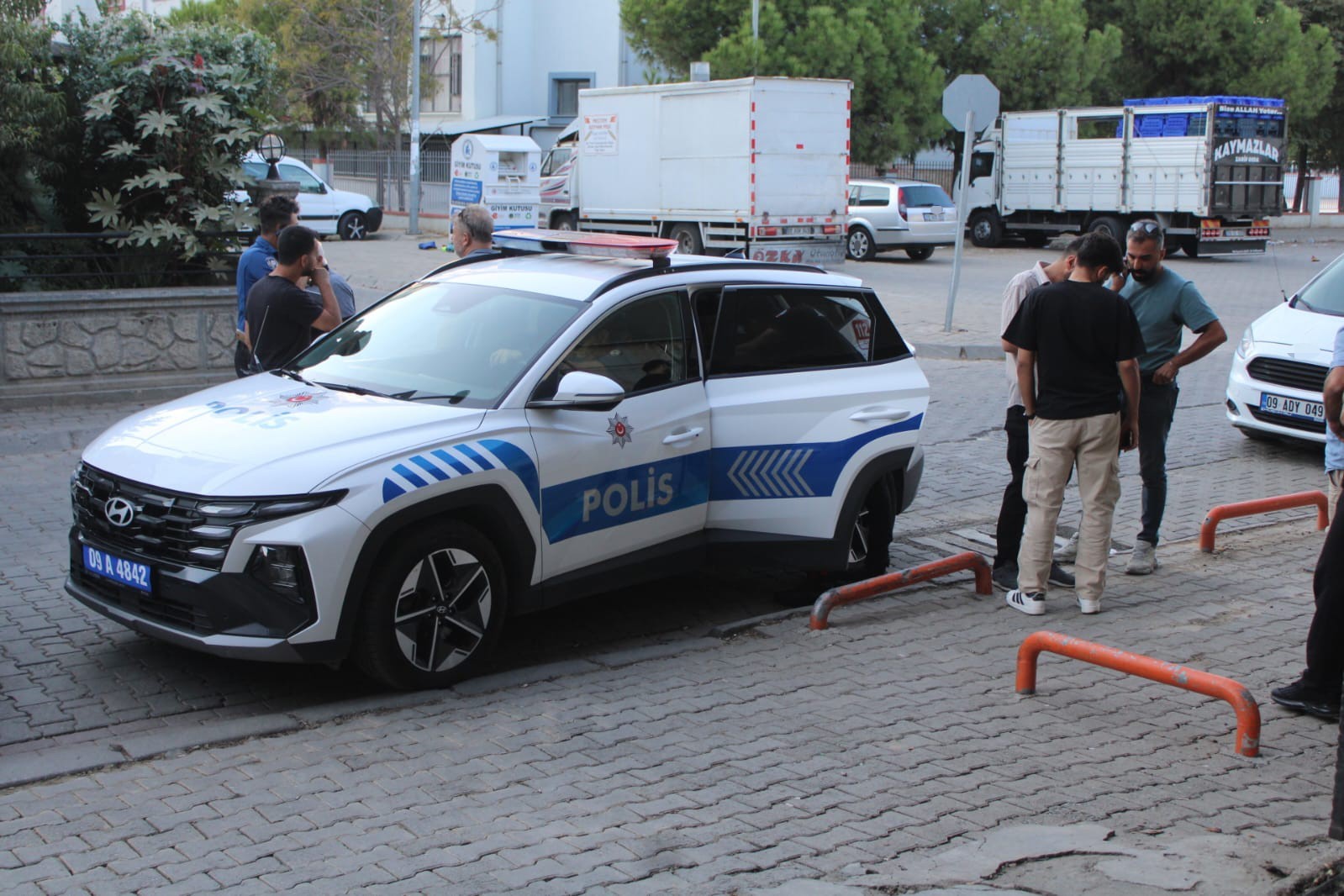 Aydın’da okul önünde hareketli anlar